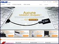 Dtails du site shop.asus.fr