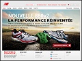 Dtails du site www.newbalance.fr